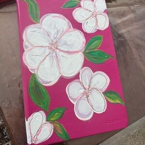 Pink Floral Hand Painted Journal 🌺